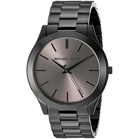 michael kors black runway watch|michael kors stainless steel watch.